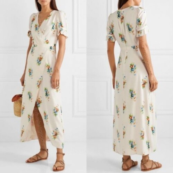 Madewell Dresses & Skirts - Madewell Floral Corsage Ruffle Sleeve Maxi Dress